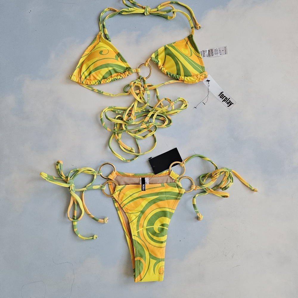 Sexy Two Piece Green Bikini Swim Brazillian Style